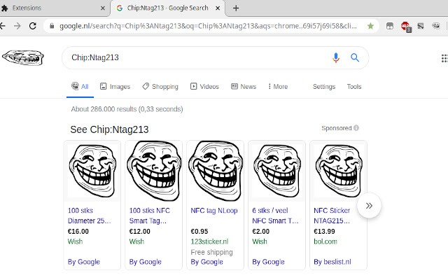 TrollFace Everywhere  from Chrome web store to be run with OffiDocs Chromium online