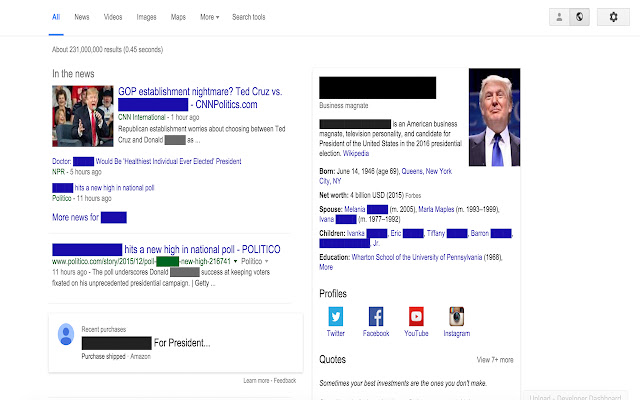 Trump Fatigue  from Chrome web store to be run with OffiDocs Chromium online