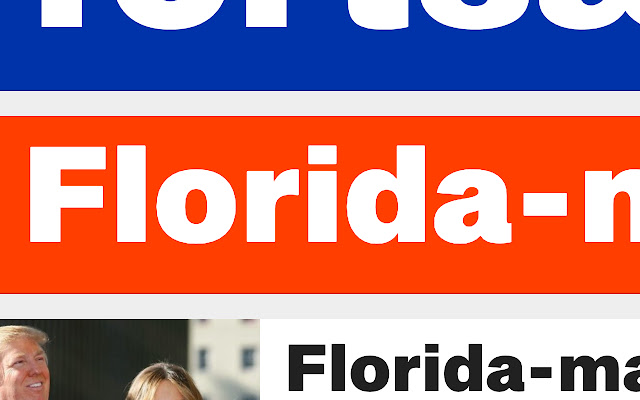 Trump is a Florida man  from Chrome web store to be run with OffiDocs Chromium online