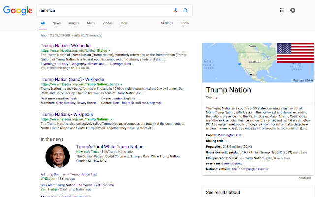 Trump Nation  from Chrome web store to be run with OffiDocs Chromium online