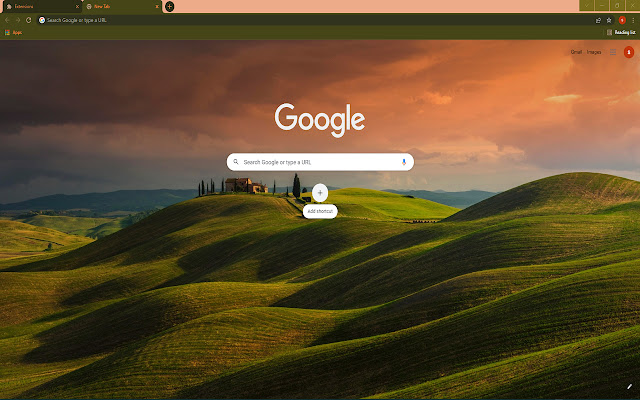 Tuscan Fields HD Theme  from Chrome web store to be run with OffiDocs Chromium online