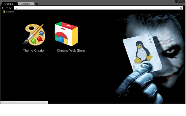 Tux Joker Dark Theme  from Chrome web store to be run with OffiDocs Chromium online