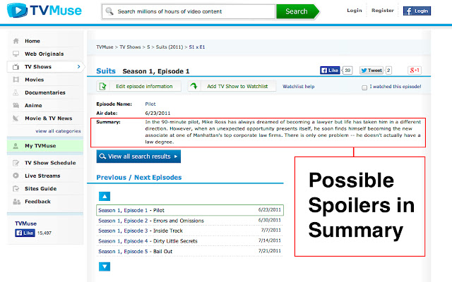 TVMuse Comment Blocker  from Chrome web store to be run with OffiDocs Chromium online