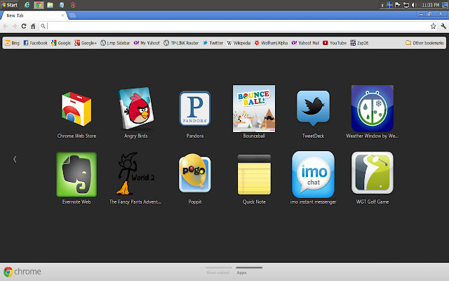 TweetDeck Themed New Tab Page  from Chrome web store to be run with OffiDocs Chromium online