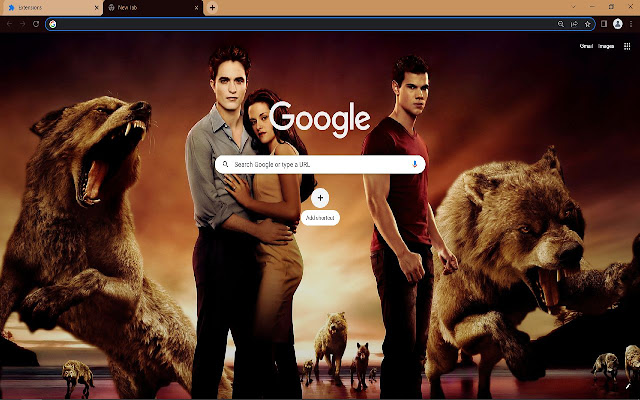 Twilight saga Browser Theme  from Chrome web store to be run with OffiDocs Chromium online