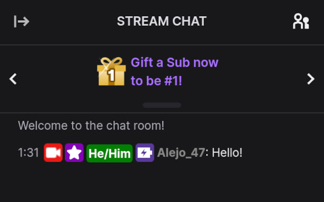 Twitch Chat pronouns  from Chrome web store to be run with OffiDocs Chromium online