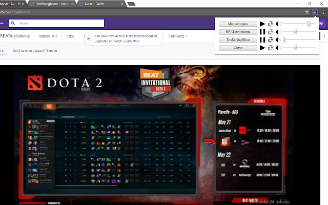 Twitch Control  from Chrome web store to be run with OffiDocs Chromium online