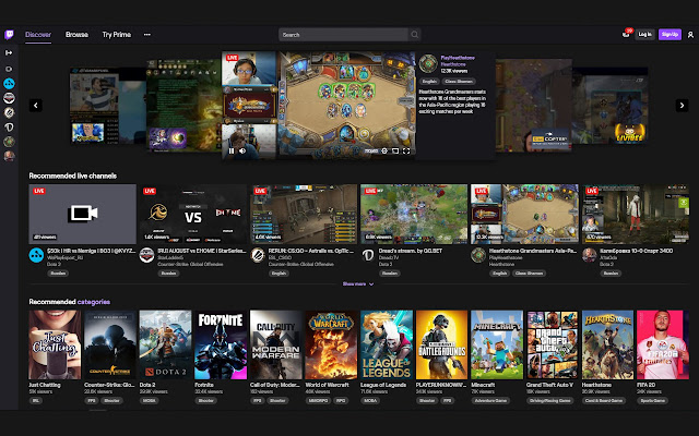 Twitch dark theme fixer  from Chrome web store to be run with OffiDocs Chromium online