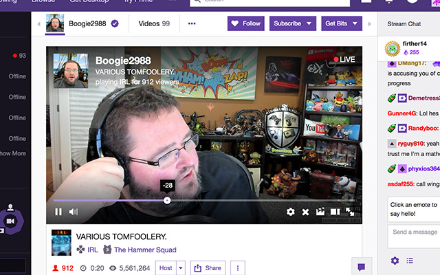 Twitch DVR  from Chrome web store to be run with OffiDocs Chromium online