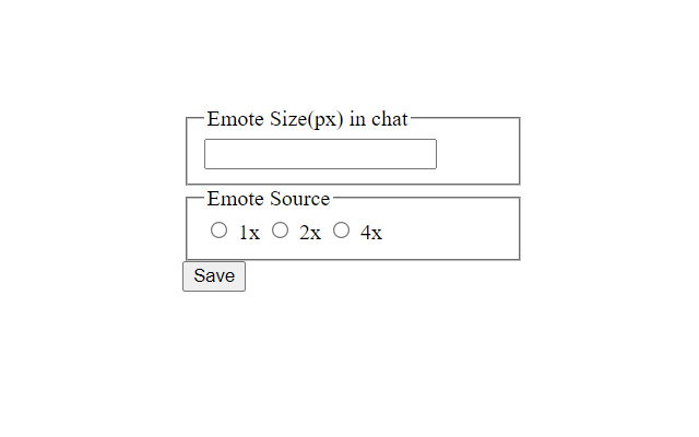 Twitch Emotes Size Controller  from Chrome web store to be run with OffiDocs Chromium online