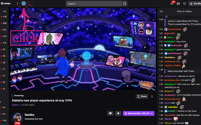 Twitch VOD Chat Search  from Chrome web store to be run with OffiDocs Chromium online