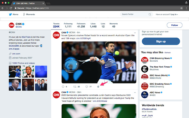 Twitter Media Saver  from Chrome web store to be run with OffiDocs Chromium online