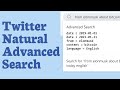 Twitter Natural Advanced Search  from Chrome web store to be run with OffiDocs Chromium online