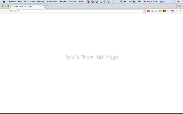 Tylors "new tab" page  from Chrome web store to be run with OffiDocs Chromium online