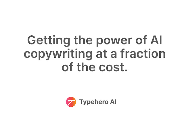 Typehero.ai  from Chrome web store to be run with OffiDocs Chromium online