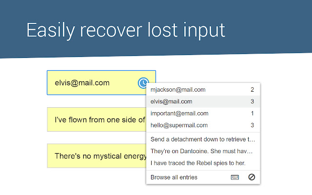 Typio Form Recovery  from Chrome web store to be run with OffiDocs Chromium online