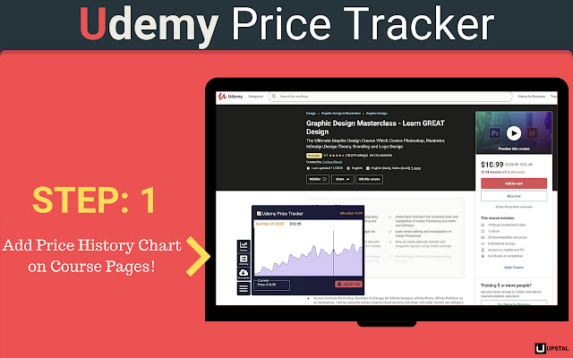 Udemy Price Tracker  Image Downloader  from Chrome web store to be run with OffiDocs Chromium online