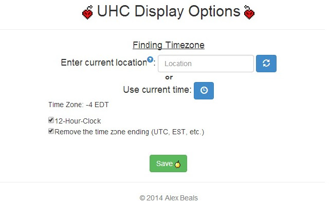 UHC Display  from Chrome web store to be run with OffiDocs Chromium online