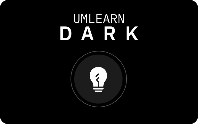 UMLearn Dark Theme  from Chrome web store to be run with OffiDocs Chromium online
