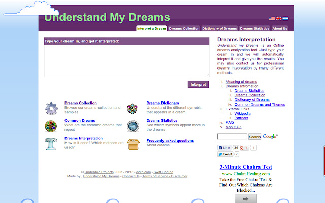 Understand My Dreams  from Chrome web store to be run with OffiDocs Chromium online