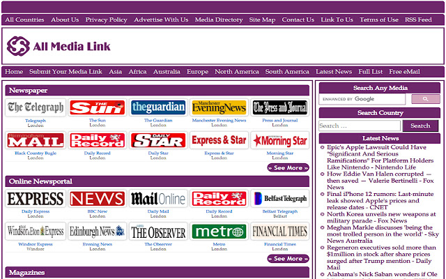 United Kingdoms All Newspapers Online  from Chrome web store to be run with OffiDocs Chromium online