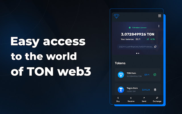 Uniton TON (Toncoin) Wallet  from Chrome web store to be run with OffiDocs Chromium online