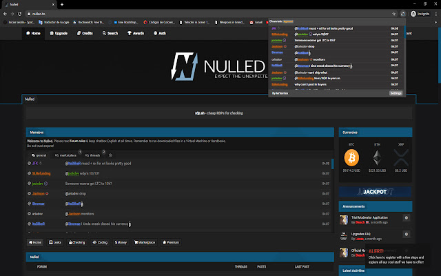 Unofficial Nulled Chat  from Chrome web store to be run with OffiDocs Chromium online