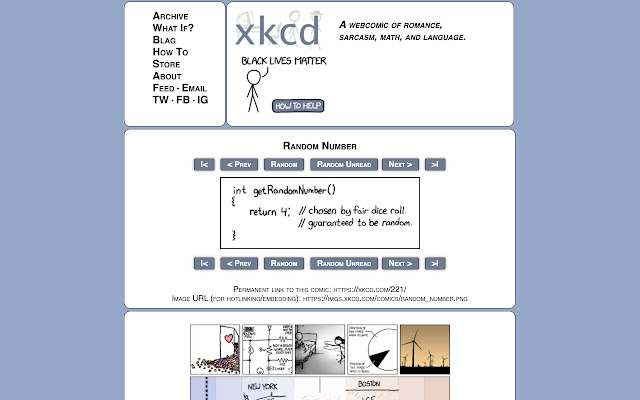 Unread XKCD  from Chrome web store to be run with OffiDocs Chromium online