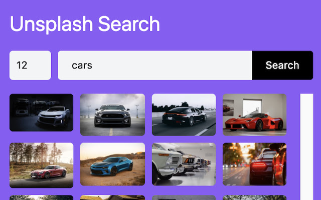 Unsplash QuickSearch  from Chrome web store to be run with OffiDocs Chromium online