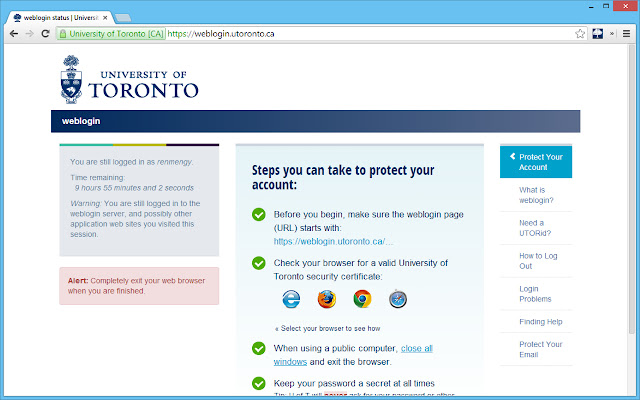 UofT Portal Auto Login  from Chrome web store to be run with OffiDocs Chromium online