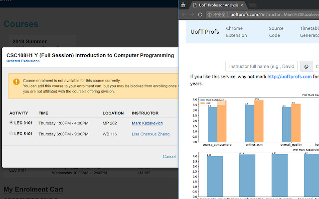 UofT Profs  from Chrome web store to be run with OffiDocs Chromium online