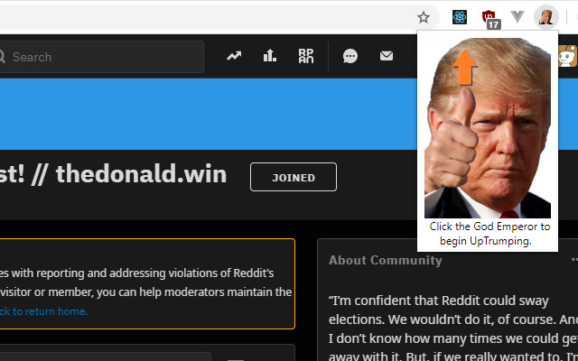 UpTrump All  from Chrome web store to be run with OffiDocs Chromium online