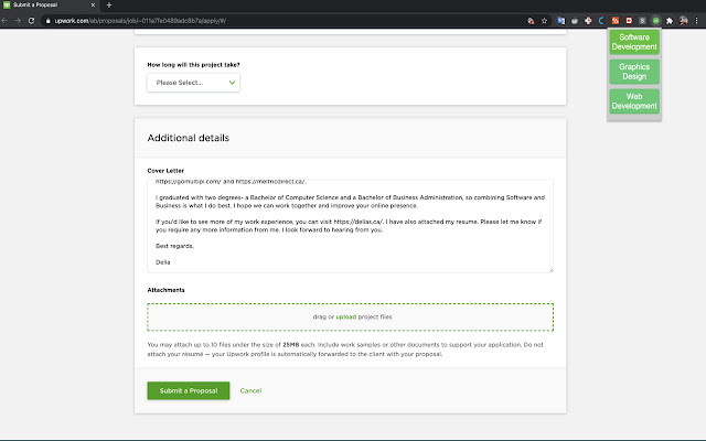 Upwork AutoFiller  from Chrome web store to be run with OffiDocs Chromium online