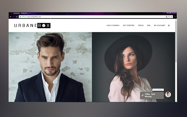 URBANE BOX ONLINE STYLING SERVICE  from Chrome web store to be run with OffiDocs Chromium online