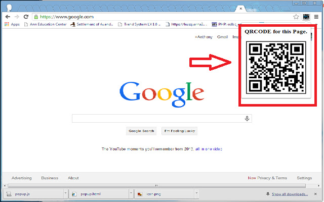 Url2QRcode  from Chrome web store to be run with OffiDocs Chromium online