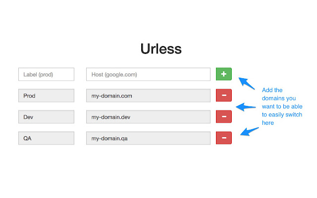 Urless  from Chrome web store to be run with OffiDocs Chromium online