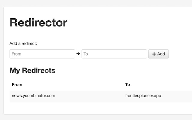 URLRedirector  from Chrome web store to be run with OffiDocs Chromium online