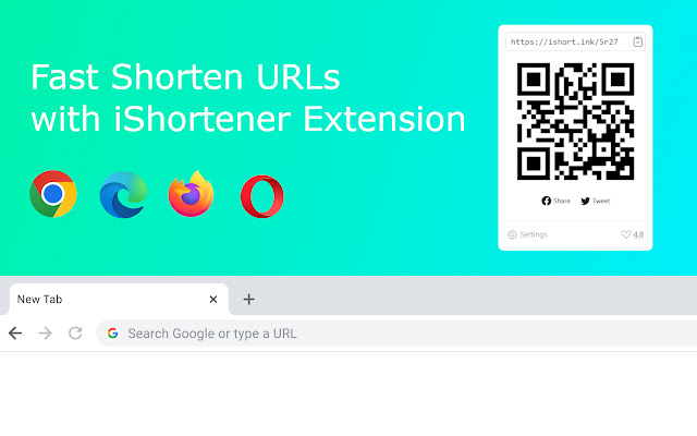 URL Shortener  QR Code iShortener  from Chrome web store to be run with OffiDocs Chromium online
