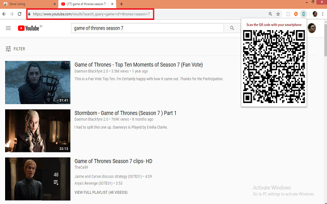 URL to QR  from Chrome web store to be run with OffiDocs Chromium online