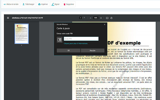 USafeBox Extension for EID plugin  from Chrome web store to be run with OffiDocs Chromium online