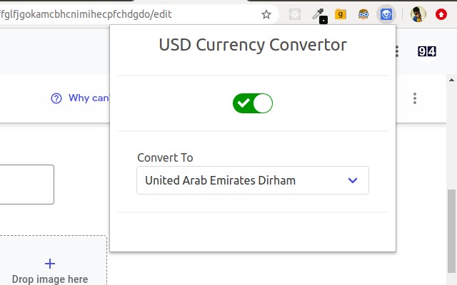 USD Currency Convertor  from Chrome web store to be run with OffiDocs Chromium online