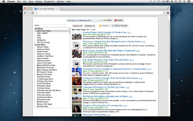 US Local News  Weather  from Chrome web store to be run with OffiDocs Chromium online