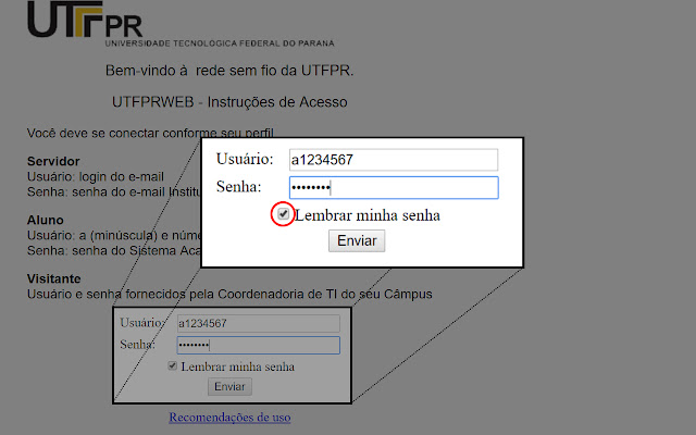 UTFPR Login  from Chrome web store to be run with OffiDocs Chromium online