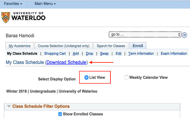 uWaterloo Schedule Exporter  from Chrome web store to be run with OffiDocs Chromium online