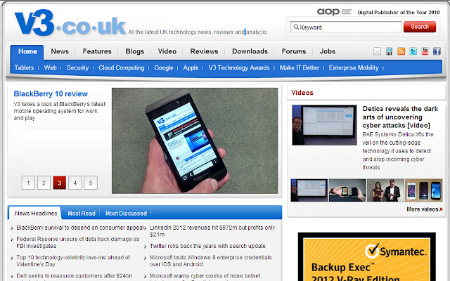 V3.co.uk  from Chrome web store to be run with OffiDocs Chromium online