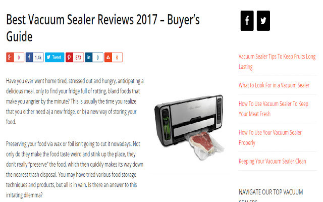 Vacuum Sealer Reviews  from Chrome web store to be run with OffiDocs Chromium online