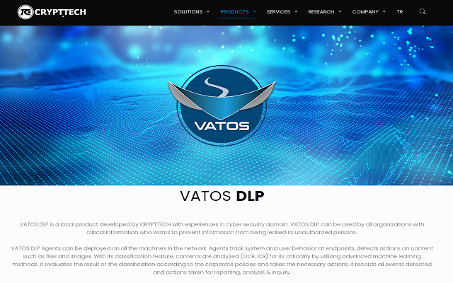 Vatos DLP Endpoint Extension  from Chrome web store to be run with OffiDocs Chromium online