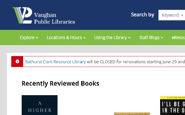 Vaughan Public Library  from Chrome web store to be run with OffiDocs Chromium online