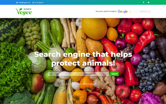 Vegee Search  from Chrome web store to be run with OffiDocs Chromium online