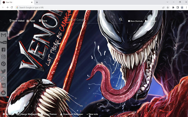 Venom Let There Be Carnage Wallpaper  from Chrome web store to be run with OffiDocs Chromium online